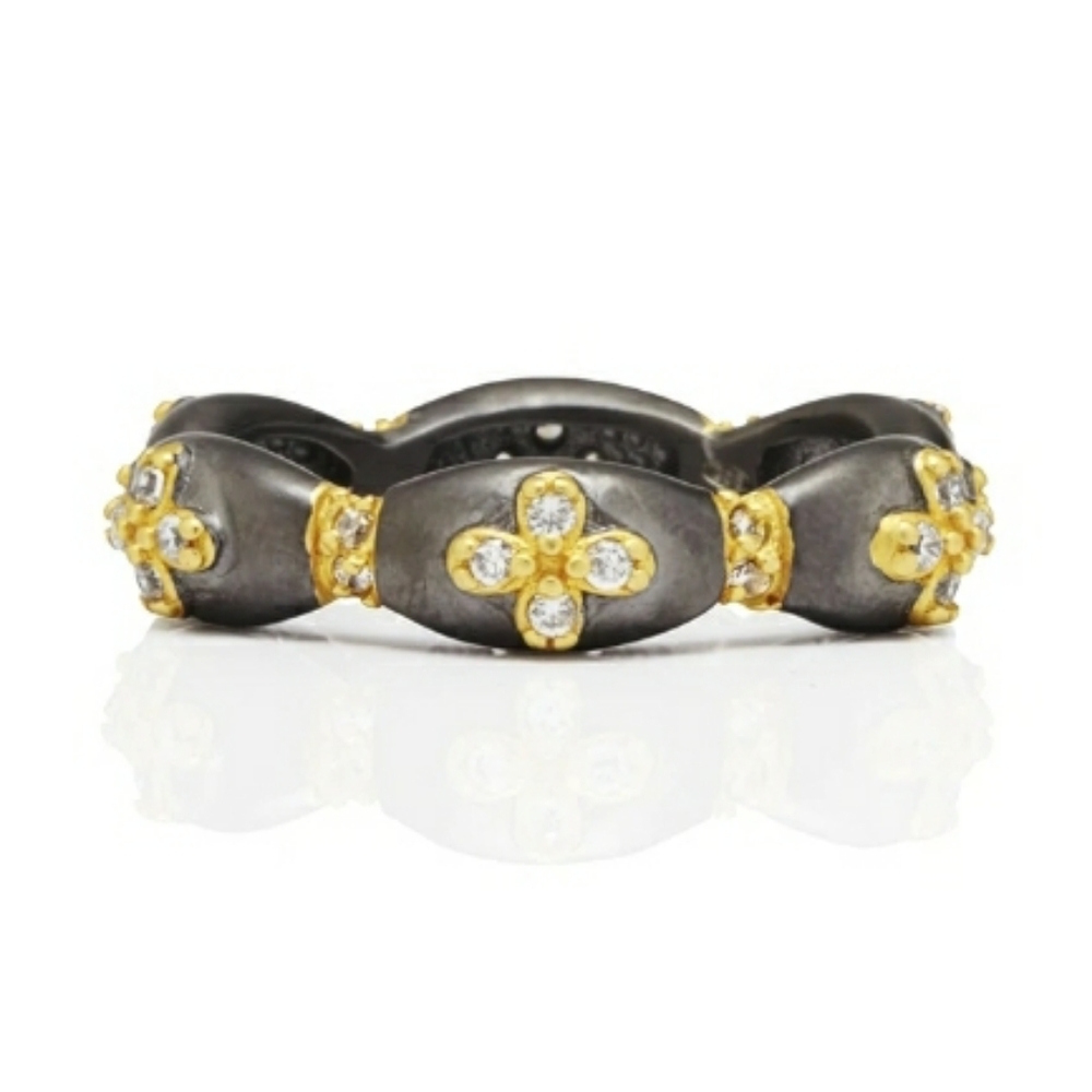Freida Rothman Scalloped Clover Ring